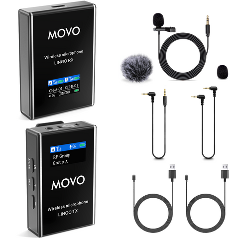 LINGO | Wireless Lavalier Microphone | Movo