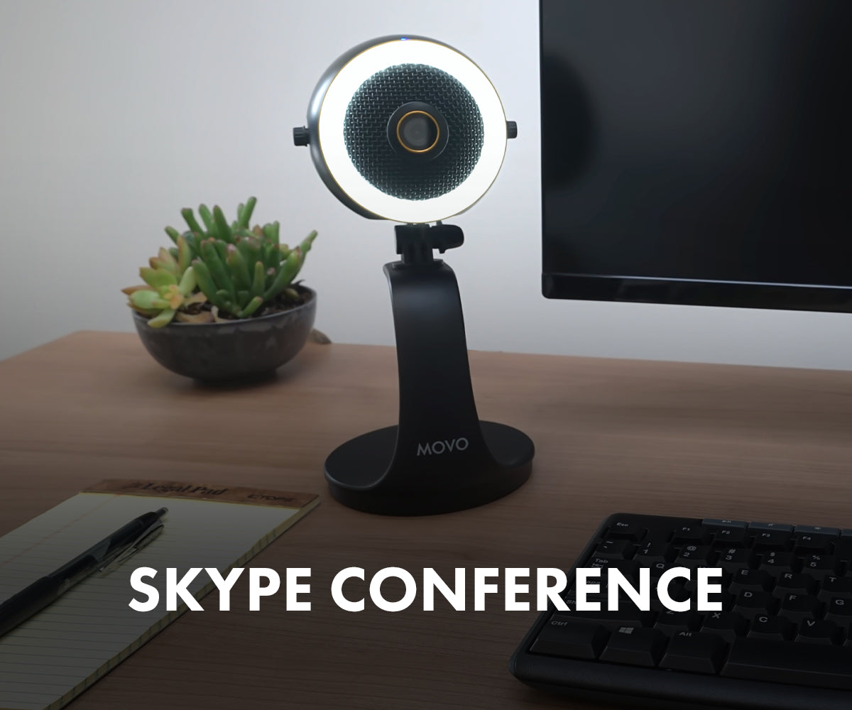 Skype Conference Microphones Wireless USB Mics for Skype Movo