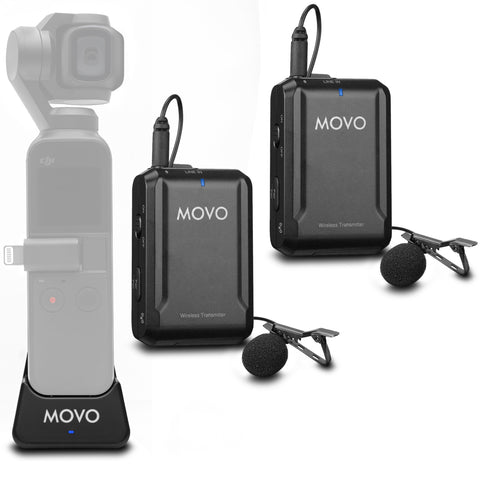 EDGE-OP-DUO | Dual Lavalier Microphone System for DJi OSMO Pocket | Movo