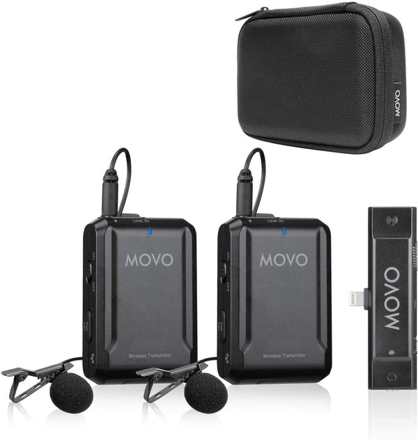 EDGE DI DUO Dual Wireless Microphone System for iPhone Movo